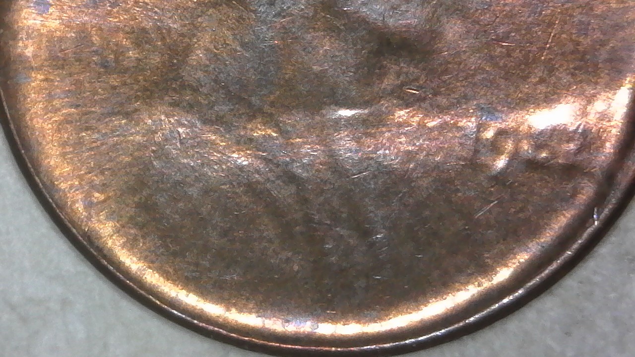 1982-P-Small-Date-Lincoln-Memorial-Cent-Struck-Through-A-Late-Stage-Die-Cap
